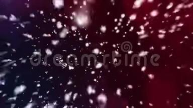 雪花片制作的新年快乐动画*4K
